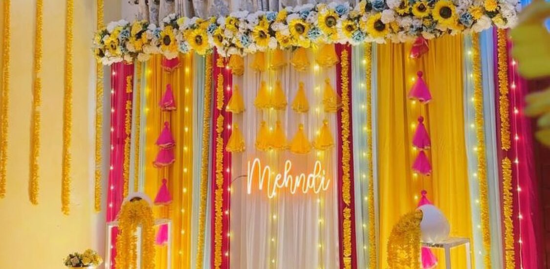 Celebrate your Haldi and Mehendi ceremonies with vibrant balloon decorations by Best Event Planner & Balloon Decorators. Call 8595078930 to book your event today!
