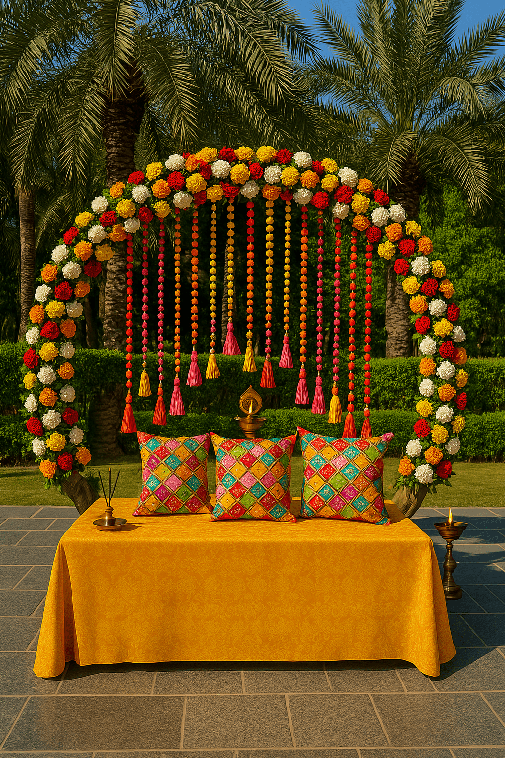 Celebrate your Haldi and Mehendi ceremonies with vibrant balloon decorations by Best Event Planner & Balloon Decorators. Call 8595078930 to book your event today!
