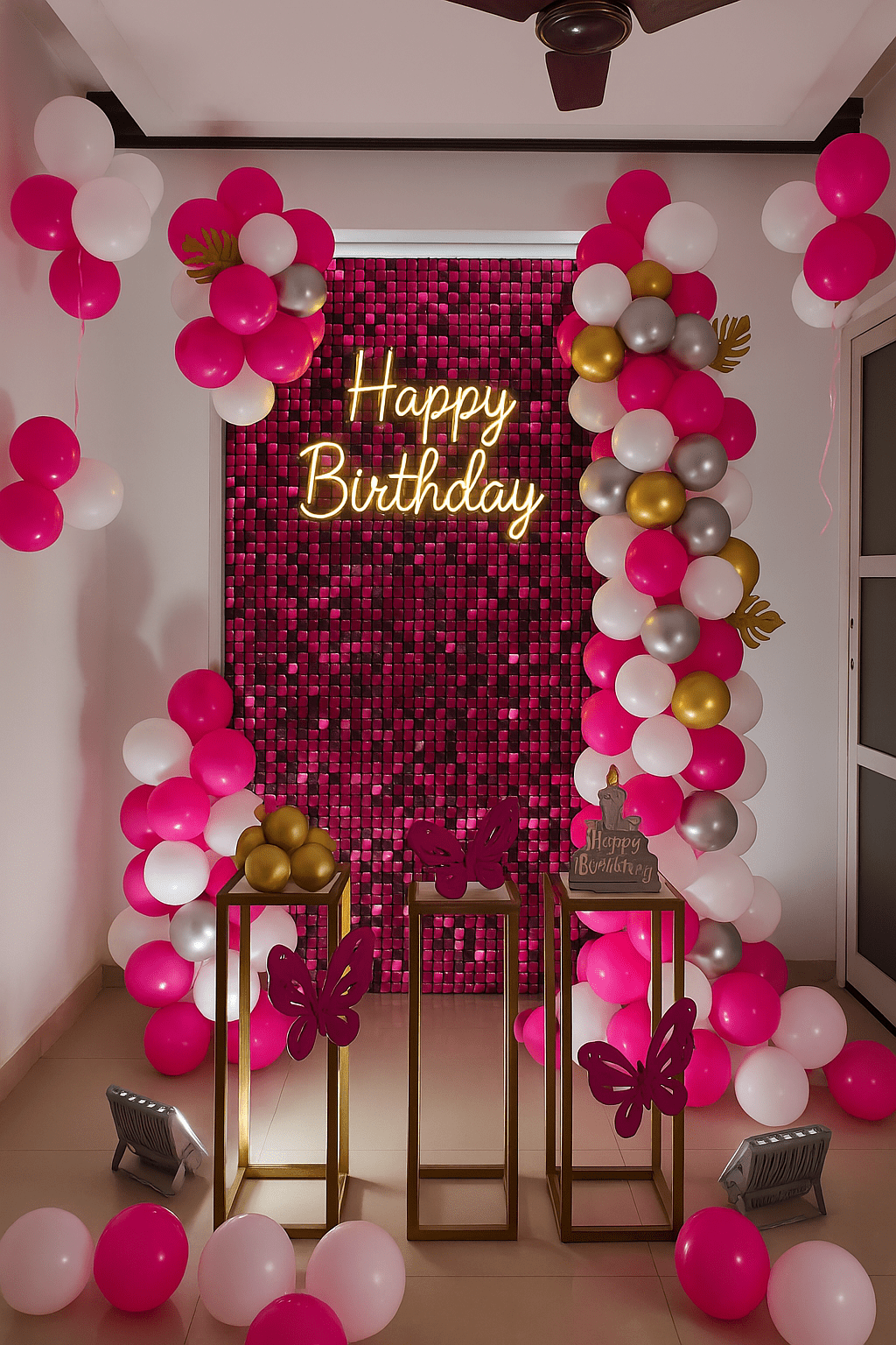 Stunning birthday decoration services in Noida, featuring personalized themes and vibrant balloon arrangements.